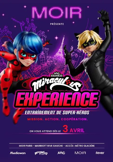 Bon plan Sortie avec Miraculous Expérience à Paris